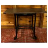 Vintage Drop Leaf Metal Table