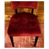 Maroon Upholstered Accent Chair