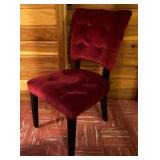Maroon Upholstered Accent Chair
