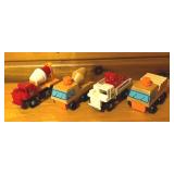 Four Toy Trucks