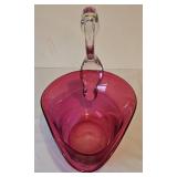 Vintage Hand Blown Graceful Swan Glass Bowl