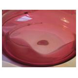 Vintage Hand Blown Graceful Swan Glass Bowl