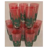 Set of Vintage Washington Glass Holiday Tumblers