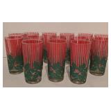 Set of Vintage Washington Glass Holiday Tumblers