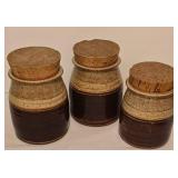 Crockery Cookie Jar & Canister Set