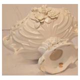 Intricately Carved Vintage Ardalt Broccoli Bianco Centerpiece Bowl