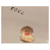 Vintage Ardalt Artware Lenwile Candelabra Pair + Heart Shaped Dish