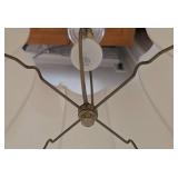 Brass Based Glass Table Lamp