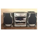 Audiovox 5 CD Mini Hi-Fi Stereo System Model: CD2772