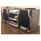 Audiovox 5 CD Mini Hi-Fi Stereo System Model: CD2772