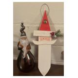 Cheery Holiday Decor including Sleighs, Candle, Wall Decor, Faux Greenery and More!