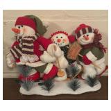 Cheery Holiday Decor including Sleighs, Candle, Wall Decor, Faux Greenery and More!