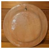 Large Cactus Motif Pottery Platter