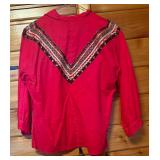 Rick Rack Accented Skirt and Shirt Set