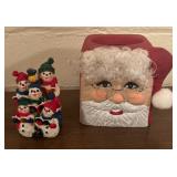 Deck the Halls! Holiday Decor including Teddy Bear Sleigh, Candles, Figurines, Tissue Holder and More!