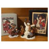 Holiday Figurines including Special Friends by Sherri Buck Baldwin and Sam