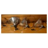 Three Clamp Lamps