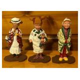 Department 56 Figurines and Backgrounds including Down the Chimney, Billy, Mary Joe, Santa, Staircase and More