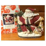 Vintage 1994 Fitz and Floyd Renaissance Santa Pitcher