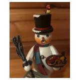 Original Holzknoddl Snowman Smoker by Kathe Wohlfahrt
