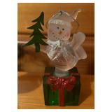 Glass and Resin Holiday Figurines and Ornaments