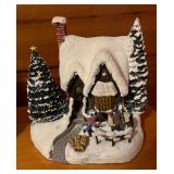 Thomas Kinkade Village Buildings including A Christmas Welcome, The Sleigh Ride, Country Christmas Home Coming and Winter at Mountain Chapel