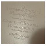 Thomas Kinkade Village Buildings including A Christmas Welcome, The Sleigh Ride, Country Christmas Home Coming and Winter at Mountain Chapel