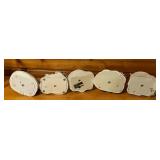 Thomas Kinkade Village Buildings including Santa