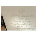 Thomas Kinkade Village Buildings including Santa