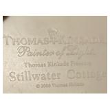 Thomas Kinkade Village Buildings including Santa