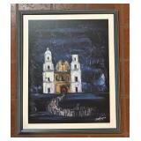"Fiesta at San Xavier Mission" Print by Ted DeGrazia