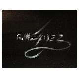 Original Vintage Matador Bull Fight Painting by R. Marquez