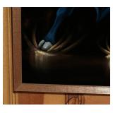 Original Vintage Matador Bull Fight Painting by R. Marquez