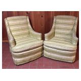 Two Beautiful Vintage Custom Upholstered Chairs from Dayton
