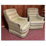 Two Beautiful Vintage Custom Upholstered Chairs from Dayton