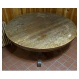 Round Vintage Oak Table