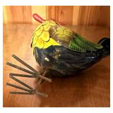 Fun Metal Chicken Decorative Figurine