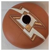 Vintage Signed T Habegir Large Pottery Vase