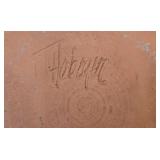 Vintage Signed T Habegir Large Pottery Vase