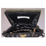 Woven Black Handbag Duo