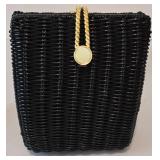 Woven Black Handbag Duo