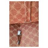 Fabulous MCM Muted Orange & Beige Sofa