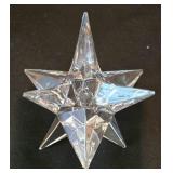 Large Star Shaped Mirrored Tray, Four Star Shaped Mirrored Coasters and Candle Holders