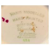 Three Vintage Hand Painted Bone China Floral Figurines