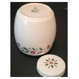 Vintage Royal Doulton Holly Canister, Pair of Royal Doulton Holly Candle Holders and More