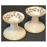 Vintage Royal Doulton Holly Canister, Pair of Royal Doulton Holly Candle Holders and More
