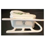 Vintage Royal Doulton Holly Canister, Pair of Royal Doulton Holly Candle Holders and More