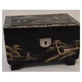Vintage Trinket and Jewelry Boxes including a Vintage Asian Inlaid Jewelry Box