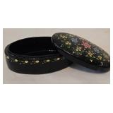 Vintage Trinket and Jewelry Boxes including a Vintage Asian Inlaid Jewelry Box