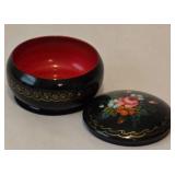 Vintage Trinket and Jewelry Boxes including a Vintage Asian Inlaid Jewelry Box